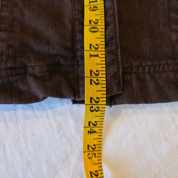 Live a Little Womens Brown Denim Style Jacket Western Yoke Cotton Blend 56191 L - Picture 8 of 9